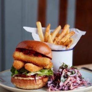 Albero Lounge haloumi burger Haloumi Burger